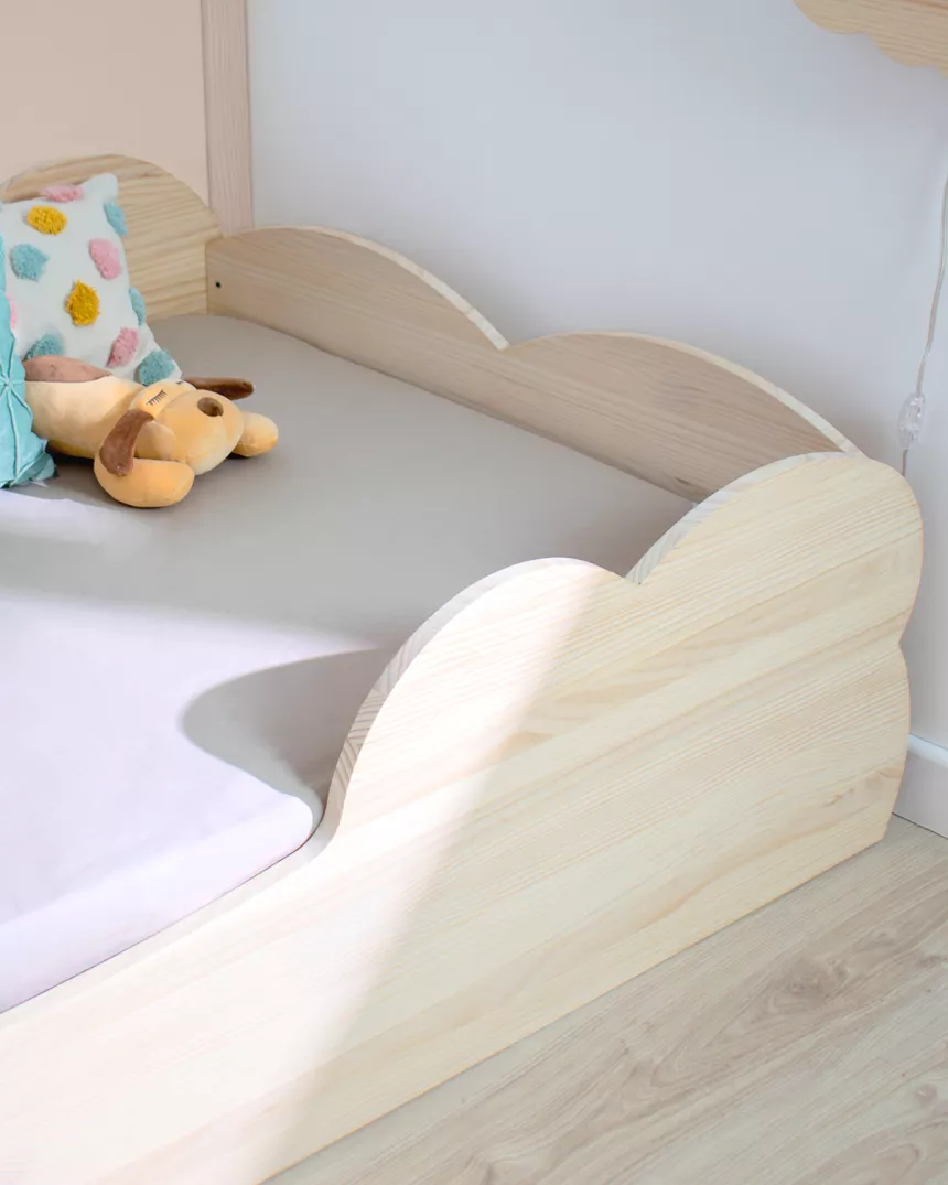 Letto Montessori Nuvola legno naturale - Consegna gratuita