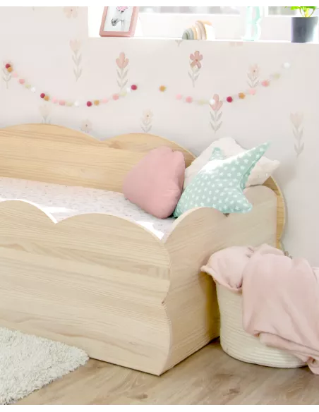 Letto Montessori Nuvola legno naturale - Consegna gratuita