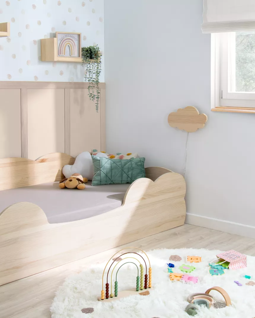 Letto Montessori Nuvola legno naturale - Consegna gratuita