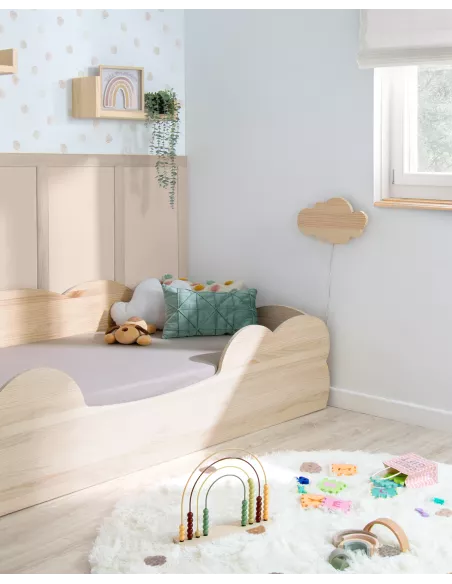 Letto Montessori Nuvola legno naturale - Consegna gratuita