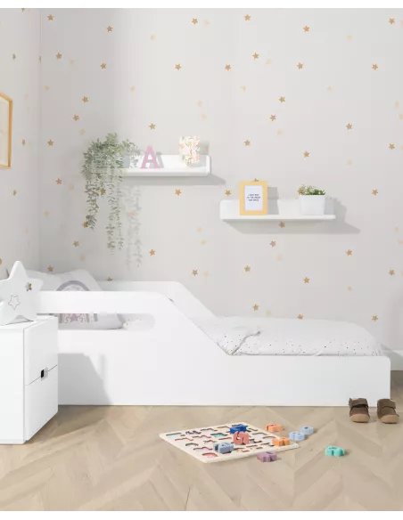 Letto Montessori bianco.  - Consegna gratuita