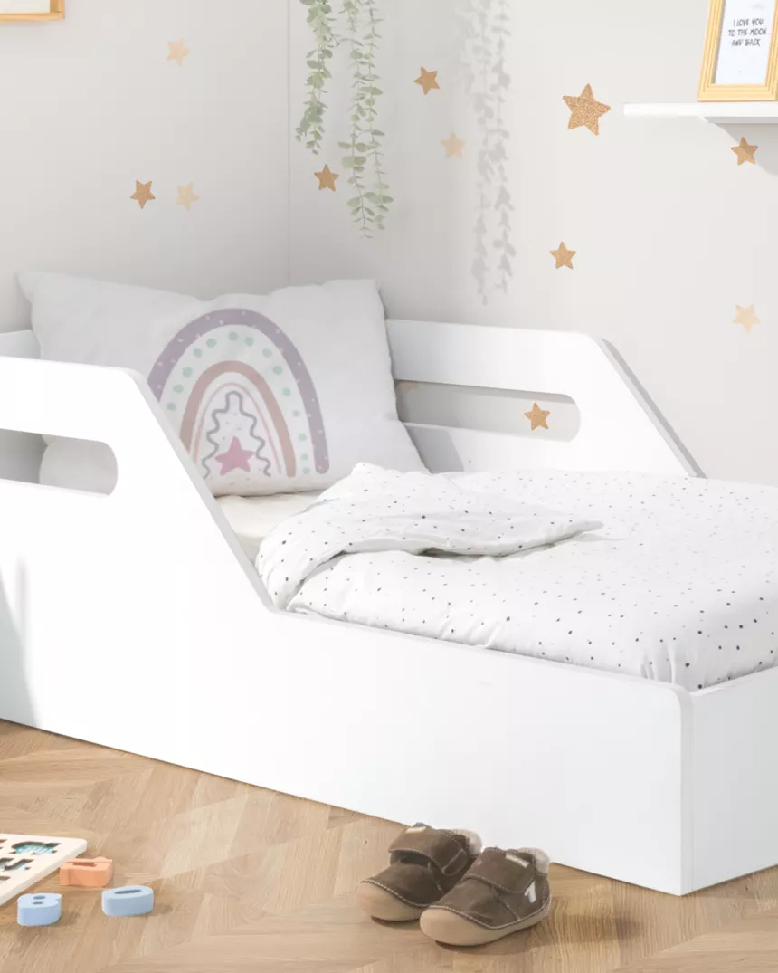 Letto Montessori bianco.  - Consegna gratuita