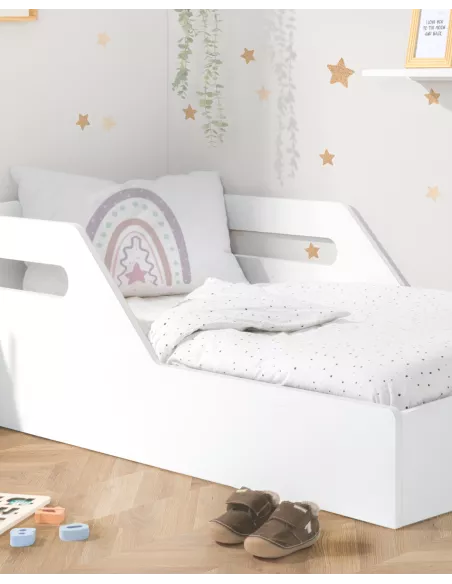 Letto Montessori bianco.  - Consegna gratuita