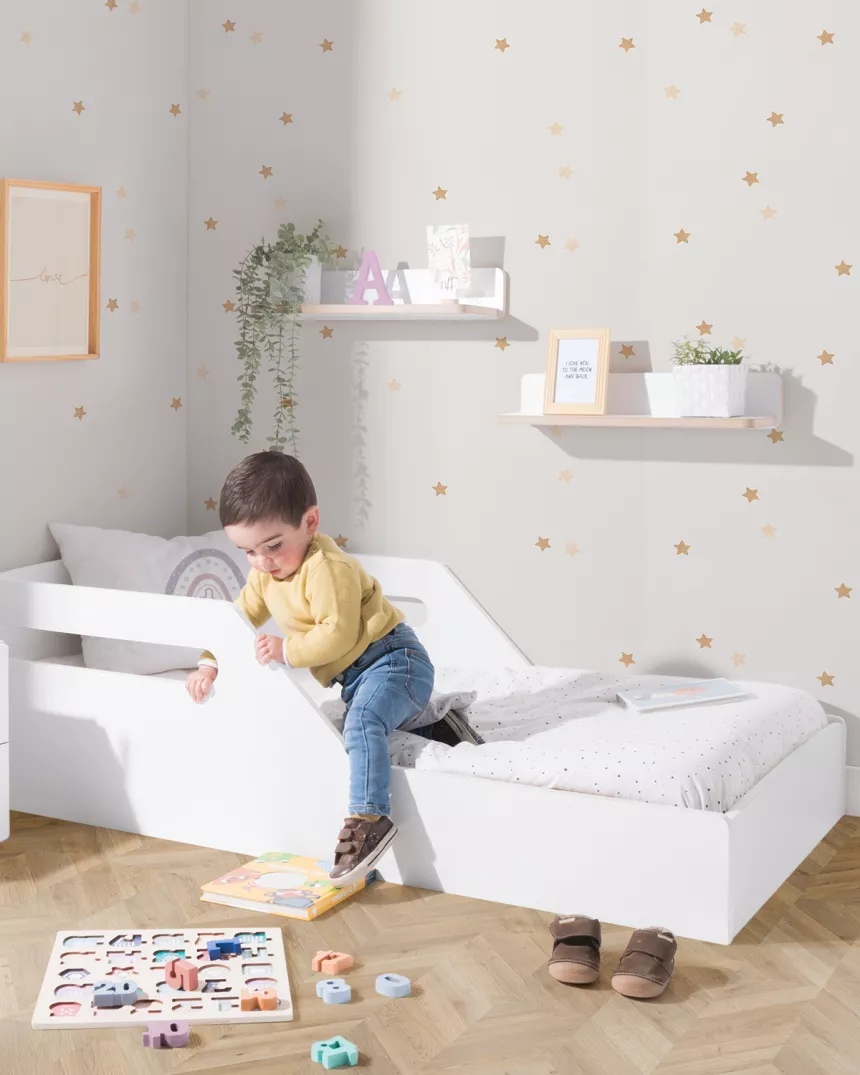Letto Montessori bianco.  - Consegna gratuita