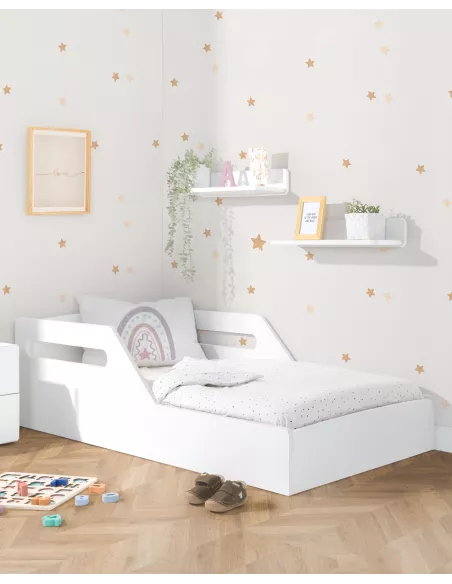 Letto Montessori bianco.  - Consegna gratuita