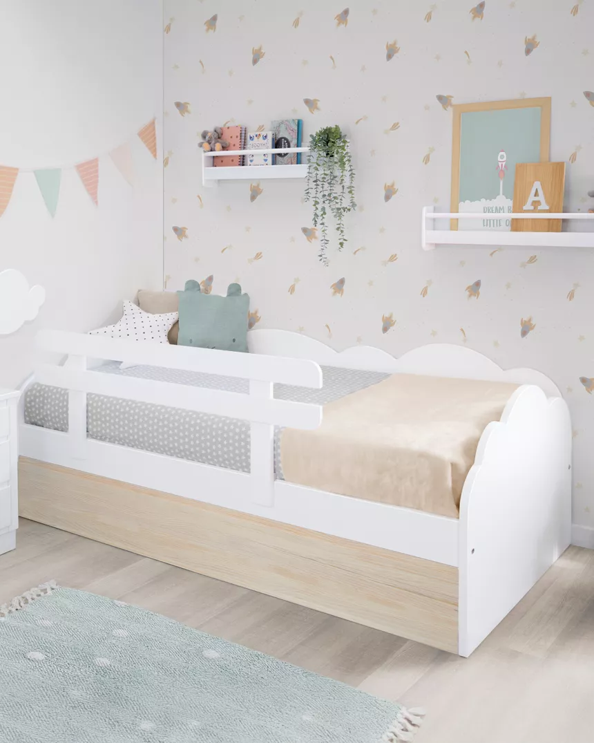 Letto estraibile nuvola nordico - Consegna gratuita