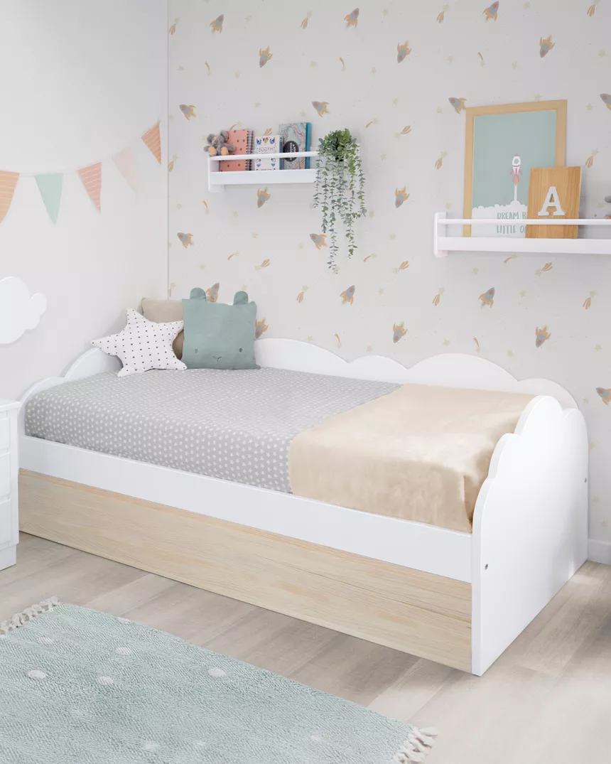 Letto estraibile nuvola nordico - Consegna gratuita