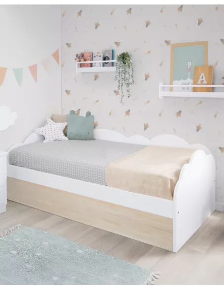 Letto estraibile nuvola nordico - Consegna gratuita