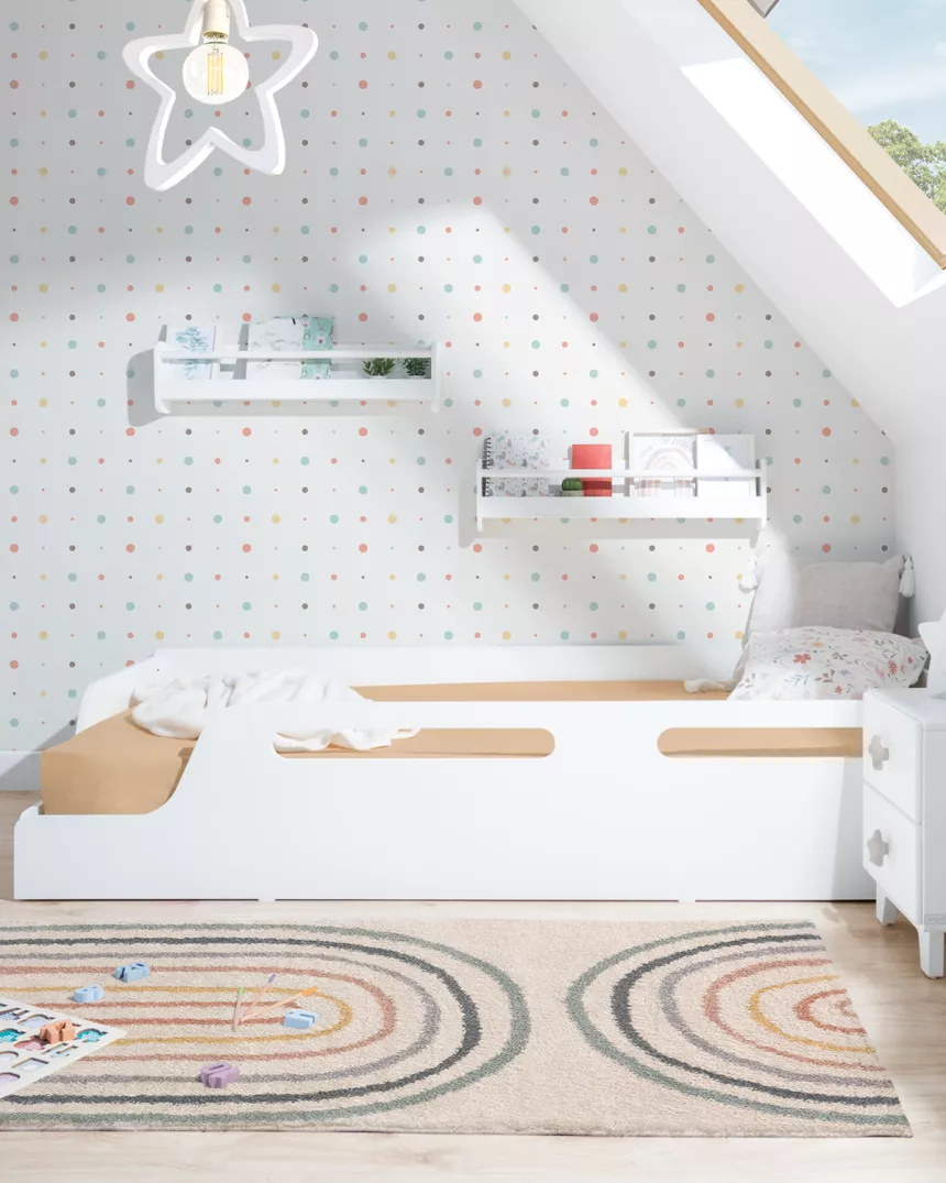Letto Montessori bianco ECO 190 2
