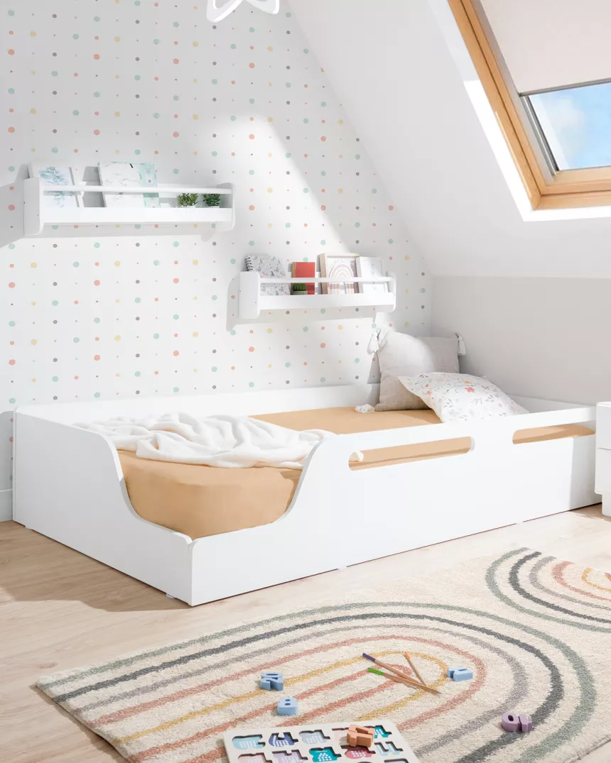 Letto Montessori bianco ECO 190
