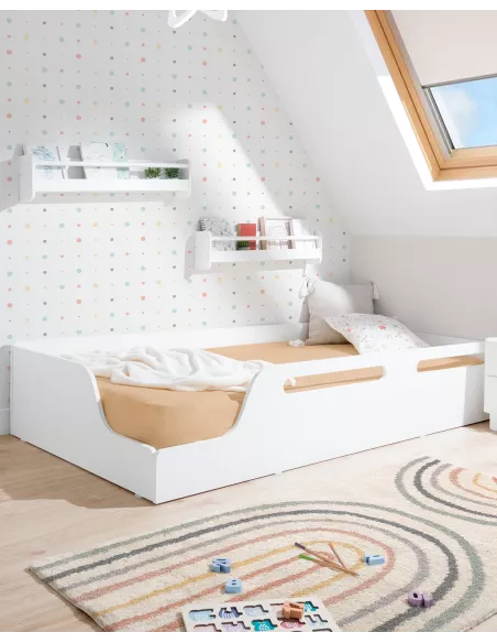 Letto Montessori bianco ECO 190