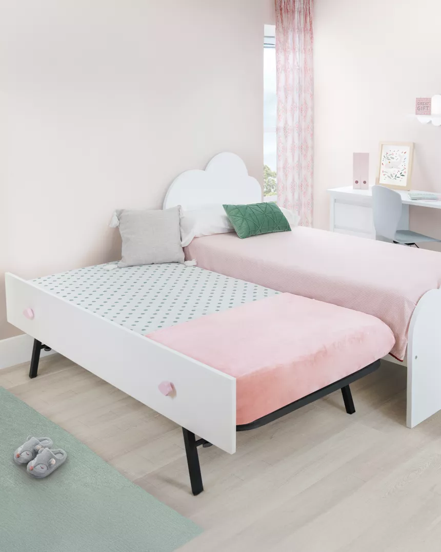 Letto per bambini estraibile Nuvola con luce