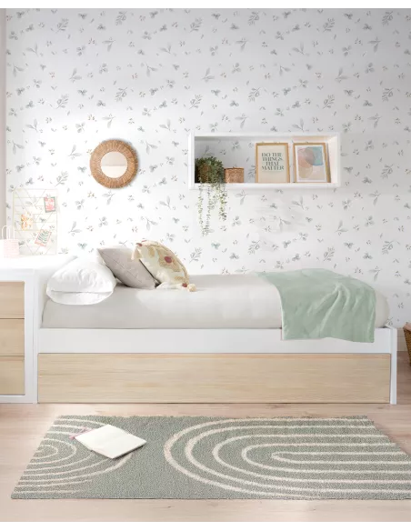 Letto estraibile per bambini nordico - pediera bassa