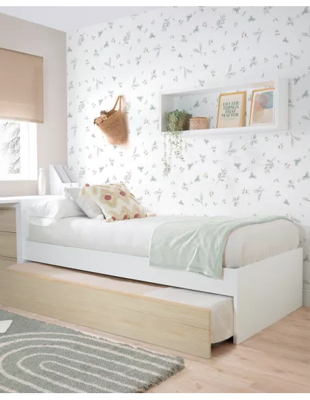 Letto estraibile per bambini nordico - pediera bassa