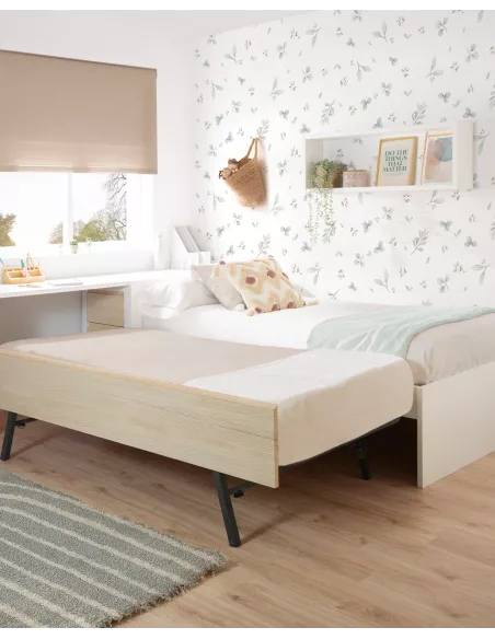 Letto estraibile per bambini nordico - pediera bassa