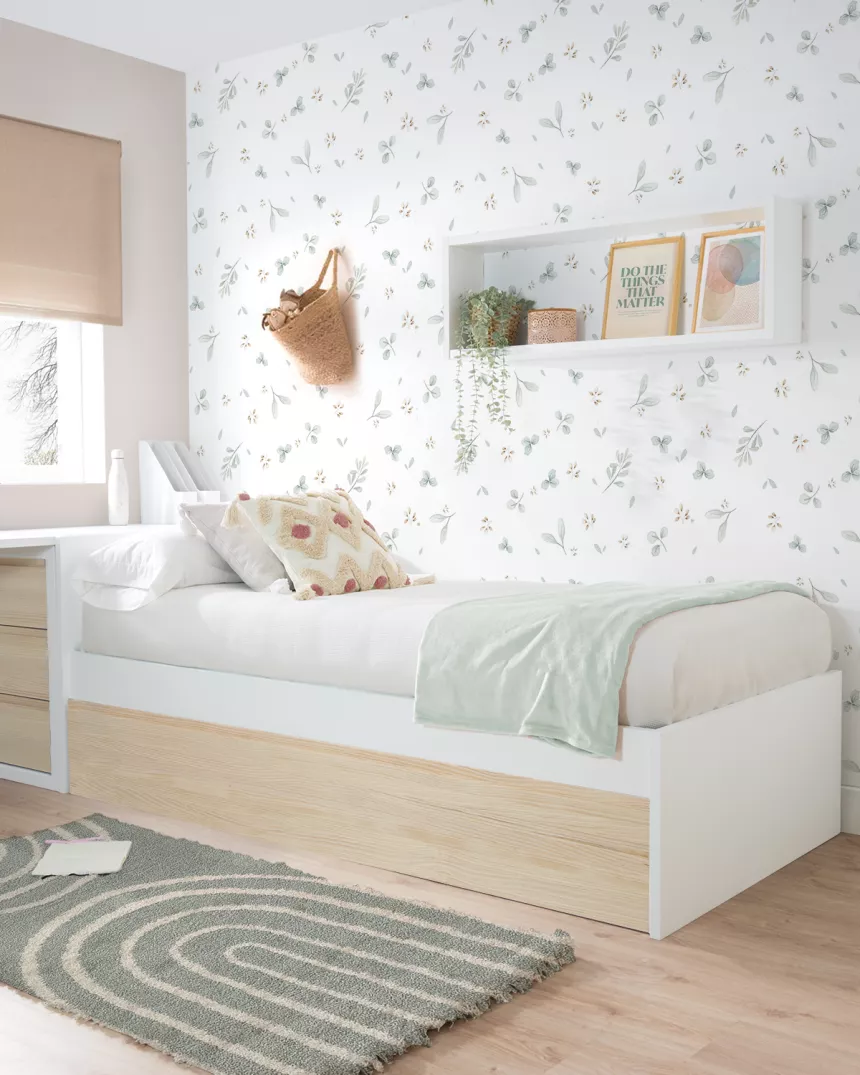 Letto estraibile per bambini nordico - pediera bassa