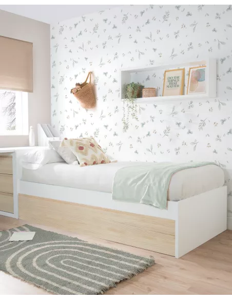 Letto estraibile per bambini Nordico - Pediera bassa