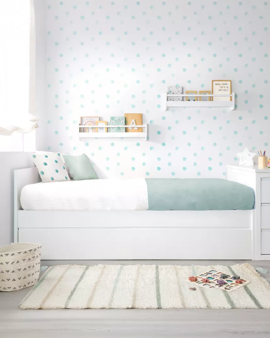 Letto estraibile per bambini Bianco - Pediera bassa
