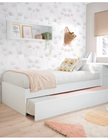 Letto estraibile per bambini Bianco - Pediera bassa