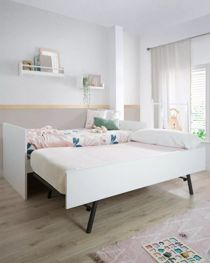 Letto estraibile bianco