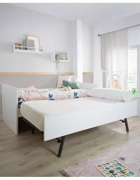 Letto estraibile bianco