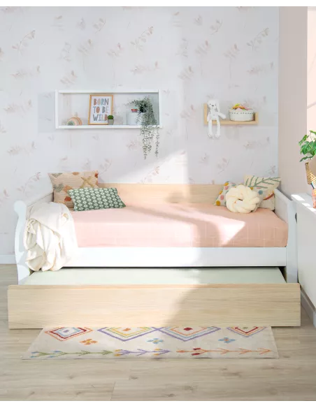 Letto estraibile gondola nordico - Consegna gratuita