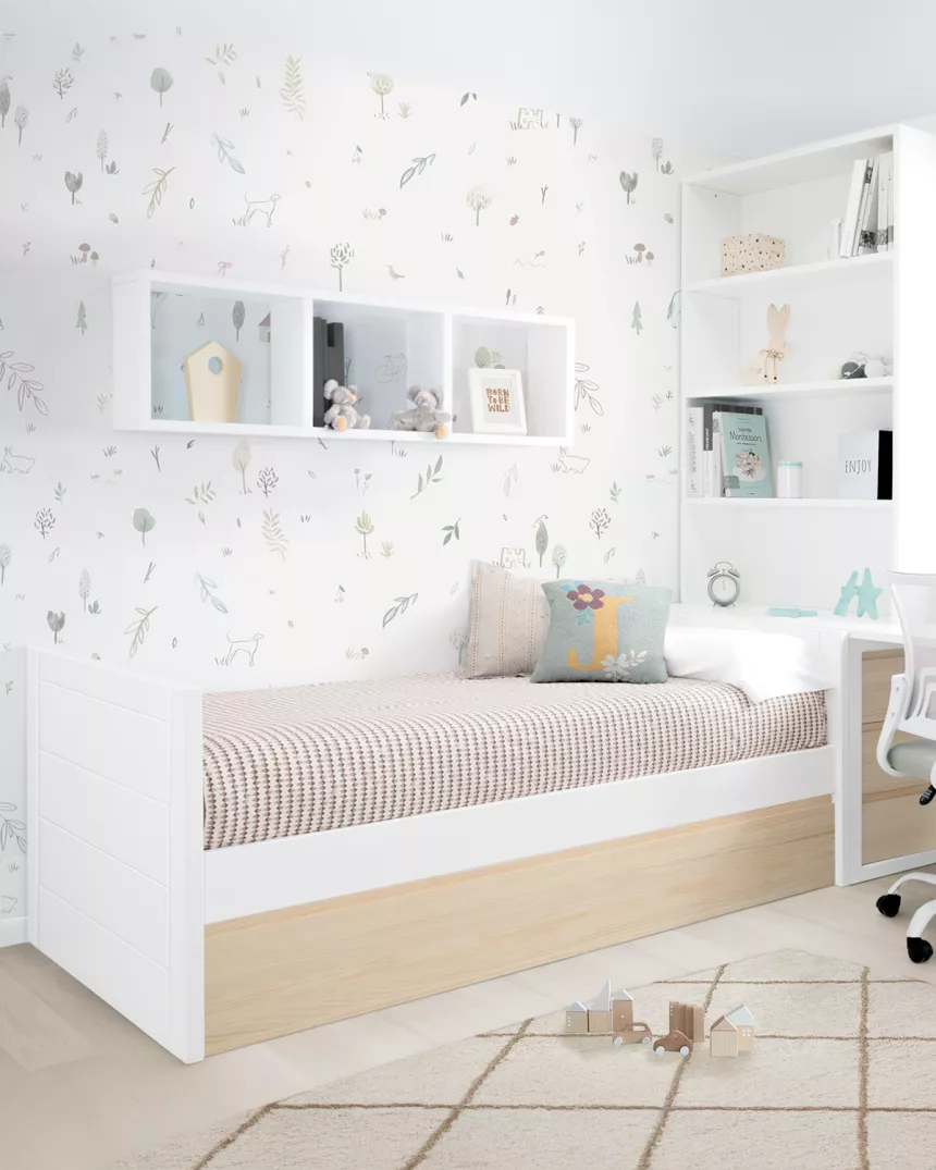 Letto estraibile lineare nordico - consegna gratuita 2