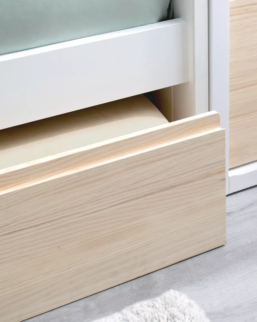 Letto estraibile Lineare bassa nordico - Consegna gratuita