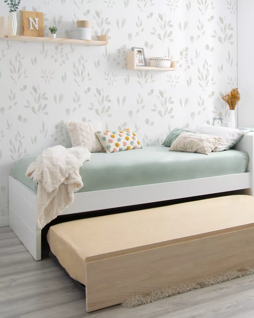 Letto estraibile Lineare bassa nordico - Consegna gratuita