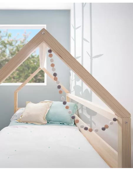 Letto casetta estraibile in legno - Consegna gratuita