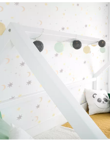 Letto estraibile bianco casetta-Consegna gratuita