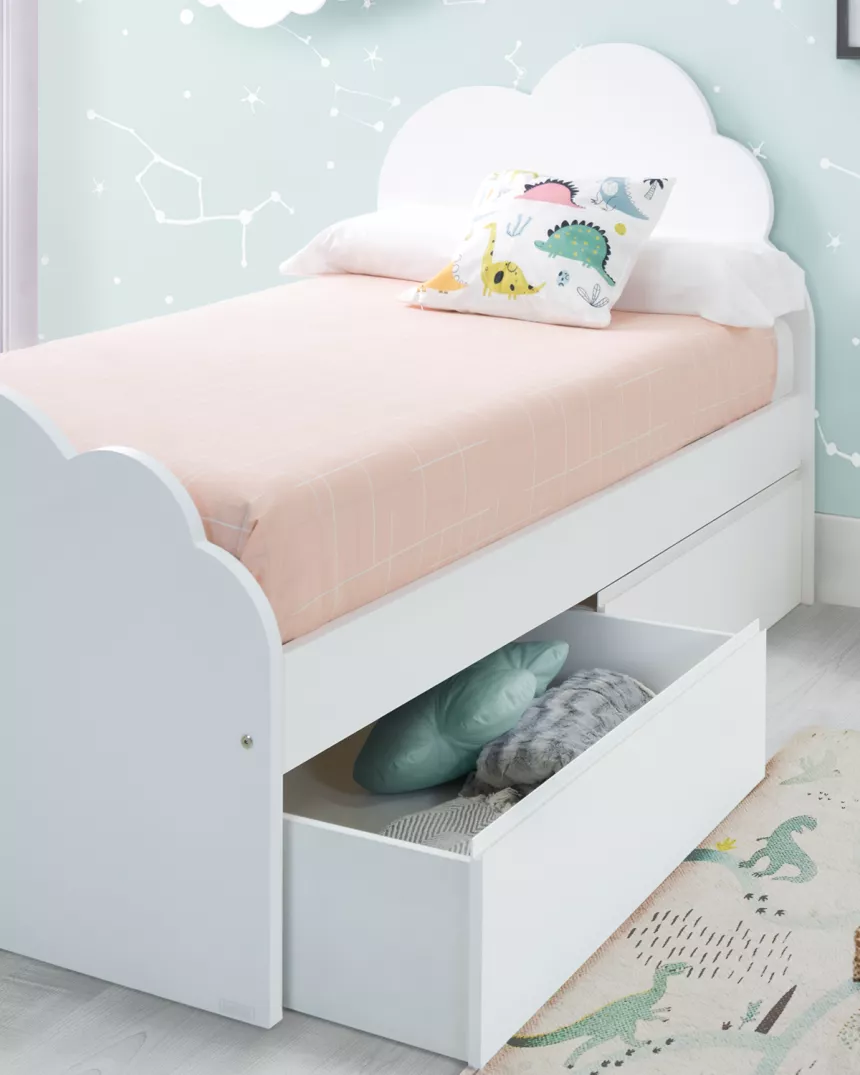 Letto con cassetti nuvola per bambini- Consegna gratuita 2