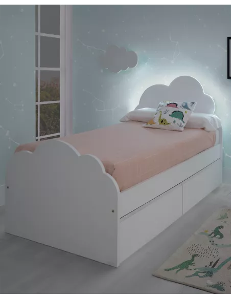 Letto con cassetti nuvola per bambini- Consegna gratuita