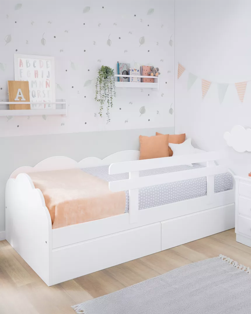 Letto per bambini con cassetti Nuvola - Consegna gratuita