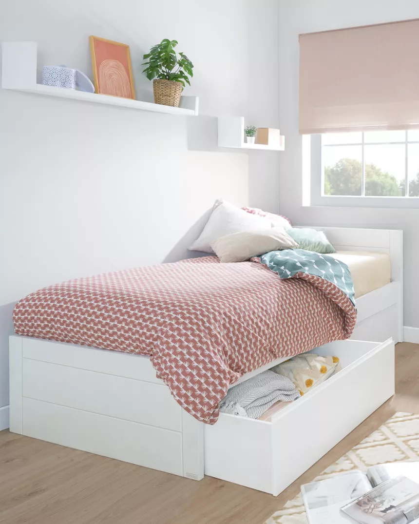 Letto con cassetti Lineare bassa - Consegna gratuita