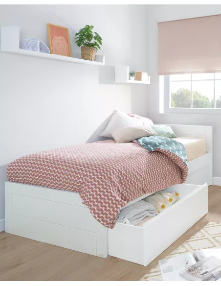 Letto con cassetti Lineare bassa - Consegna gratuita