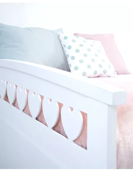 Letto con cassetti Cuori - Consegna gratuita