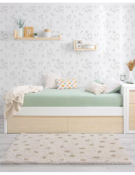 Letto con cassetti Lineare bassa nordico - Consegna gratuita