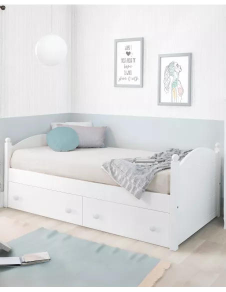 Letto per bambine Sfera con cassetti- consegna gratuita