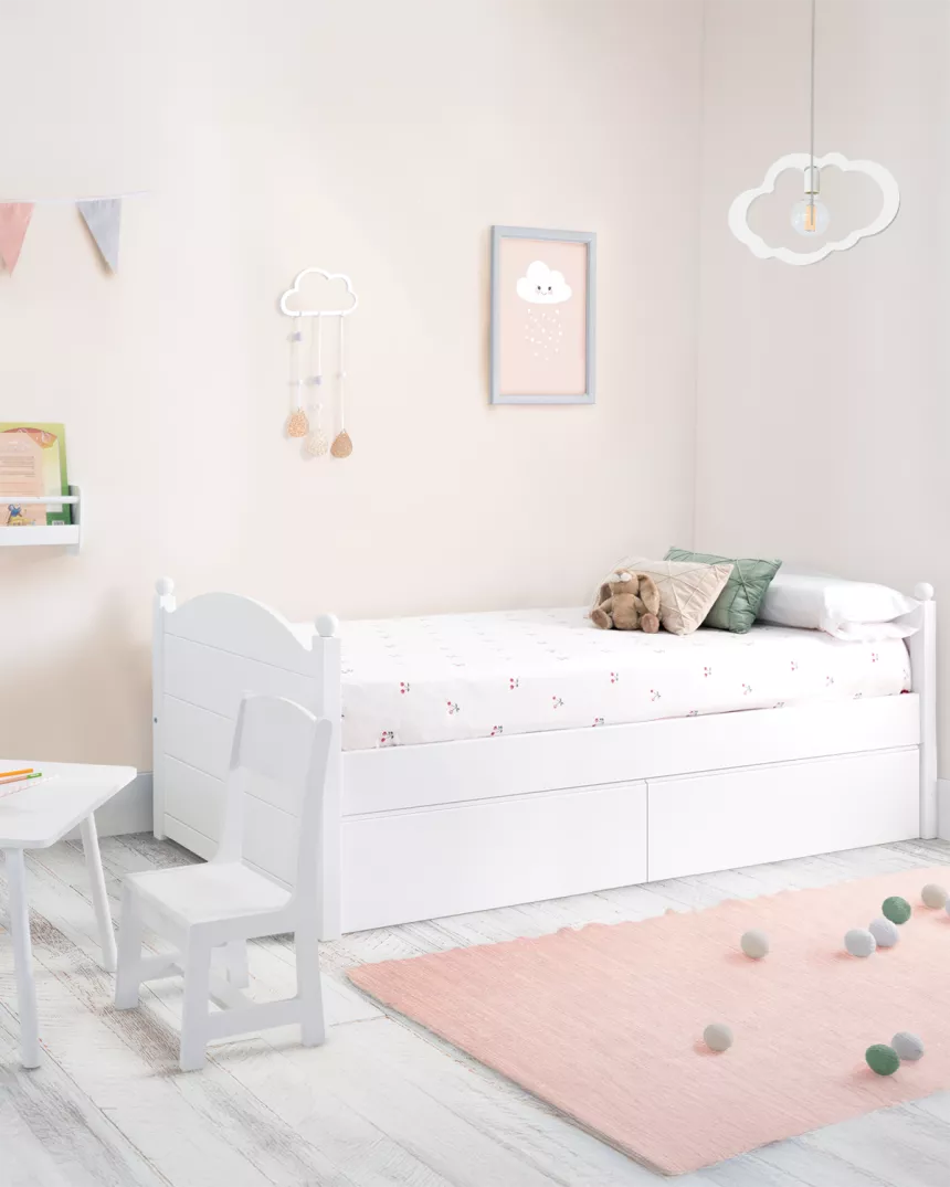 Letto per bambine Sfera con cassetti- consegna gratuita