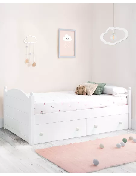 Letto per bambine Sfera con cassetti- consegna gratuita