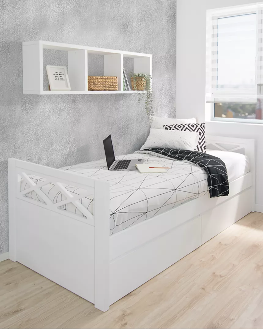 Letto con cassetti Croce - Consegna gratuita