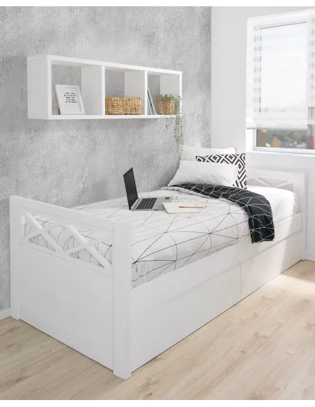 Letto con cassetti Croce - Consegna gratuita