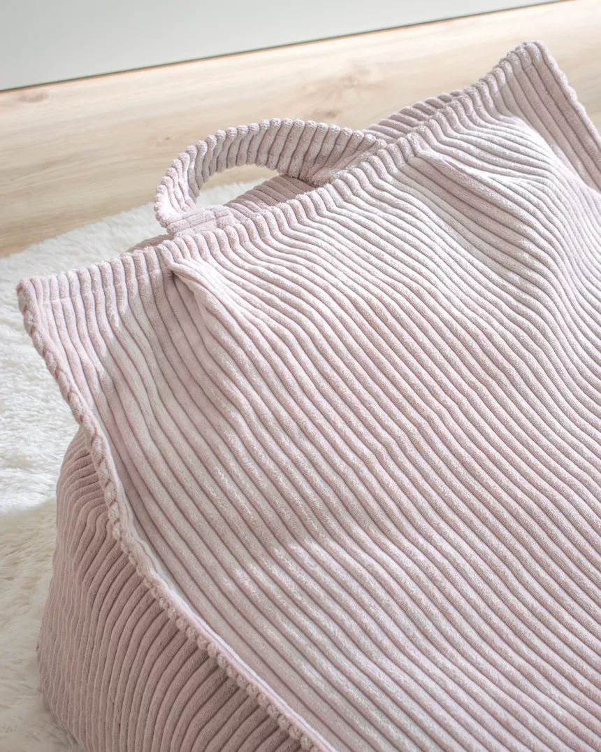 Pouf poltrona rosa - Decorazione cameretta per bambini