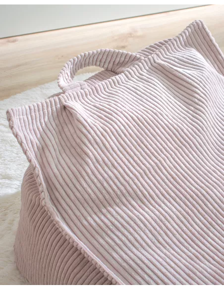 Pouf poltrona rosa - Decorazione cameretta per bambini