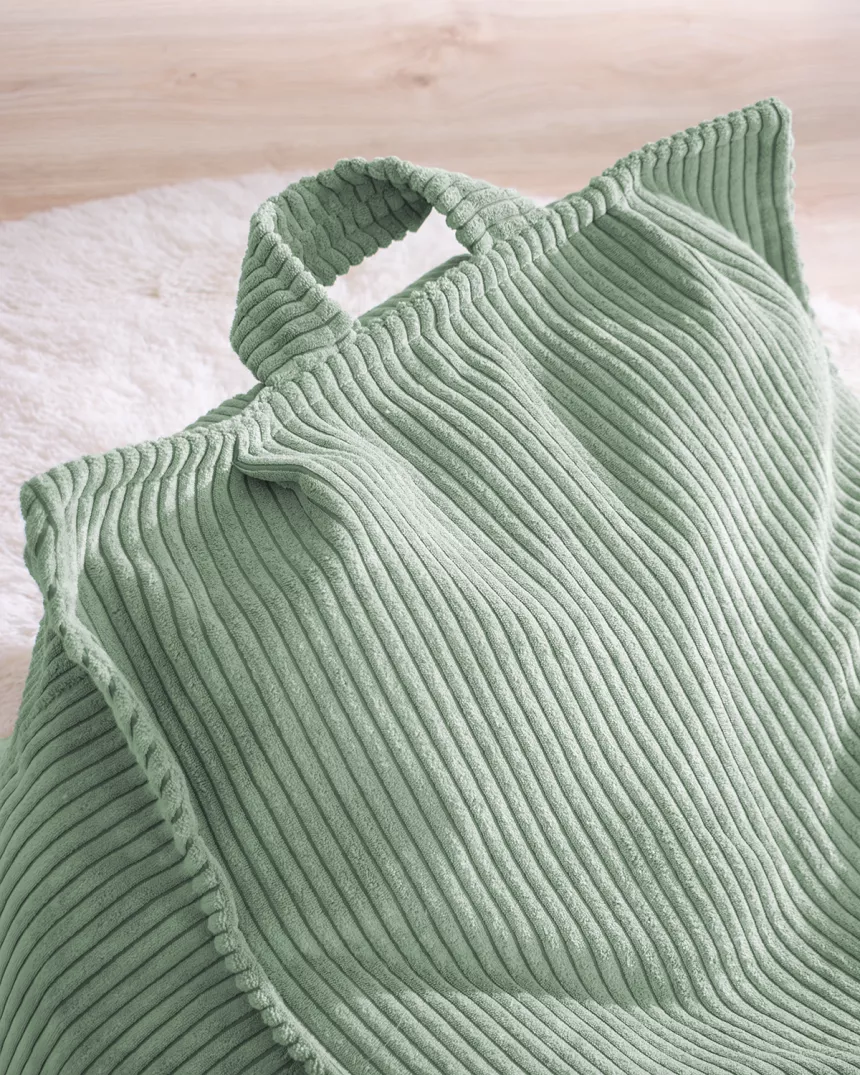 Pouf poltrona verde - Decorazione cameretta per bambini