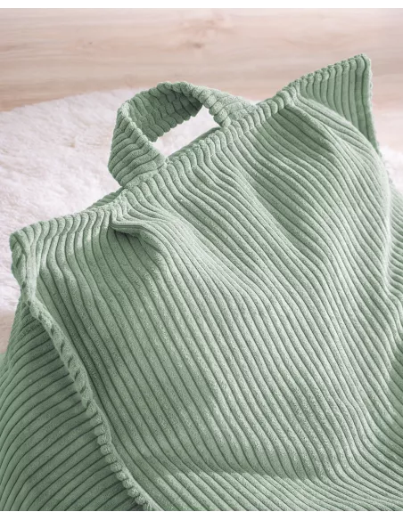 Pouf poltrona verde - Decorazione cameretta per bambini