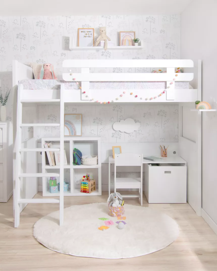 Tavolo montessori con contenitore bianco - Consegna gratuita