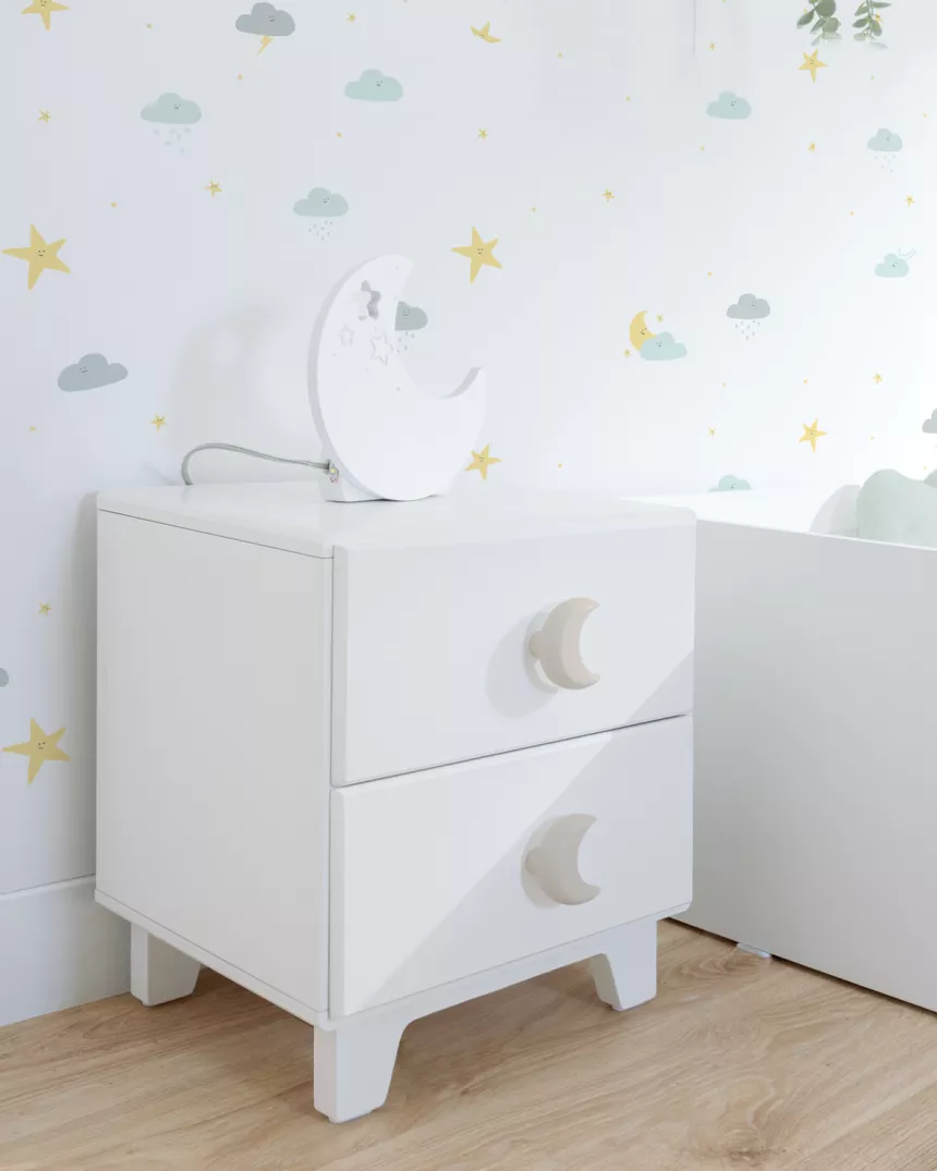 Comodino piccolo due cassetti - Consegna gratuita