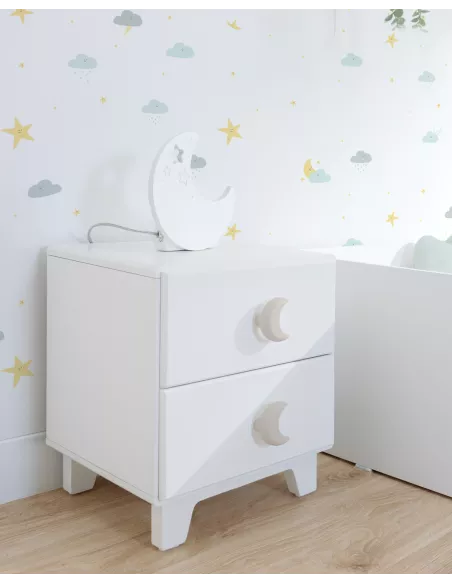 Comodino piccolo due cassetti - Consegna gratuita